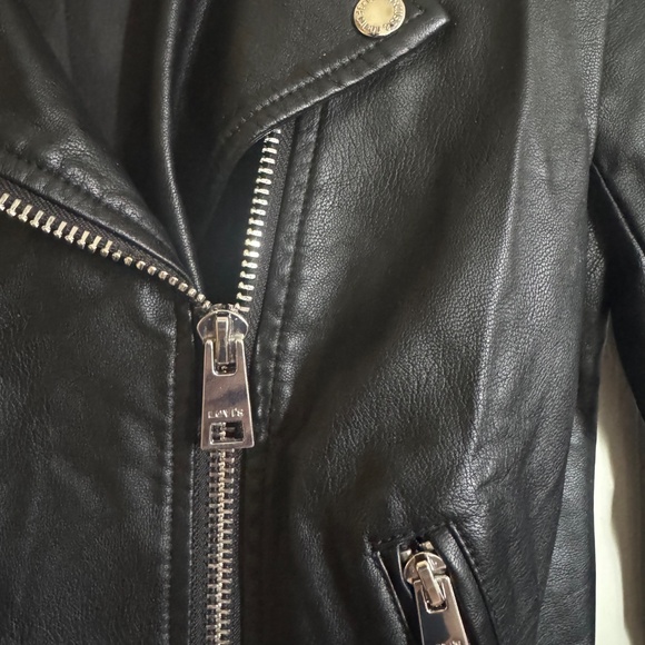 NWT Levi's – Faux Leather Belted Moto Jacket Small - Picture 7 of 10